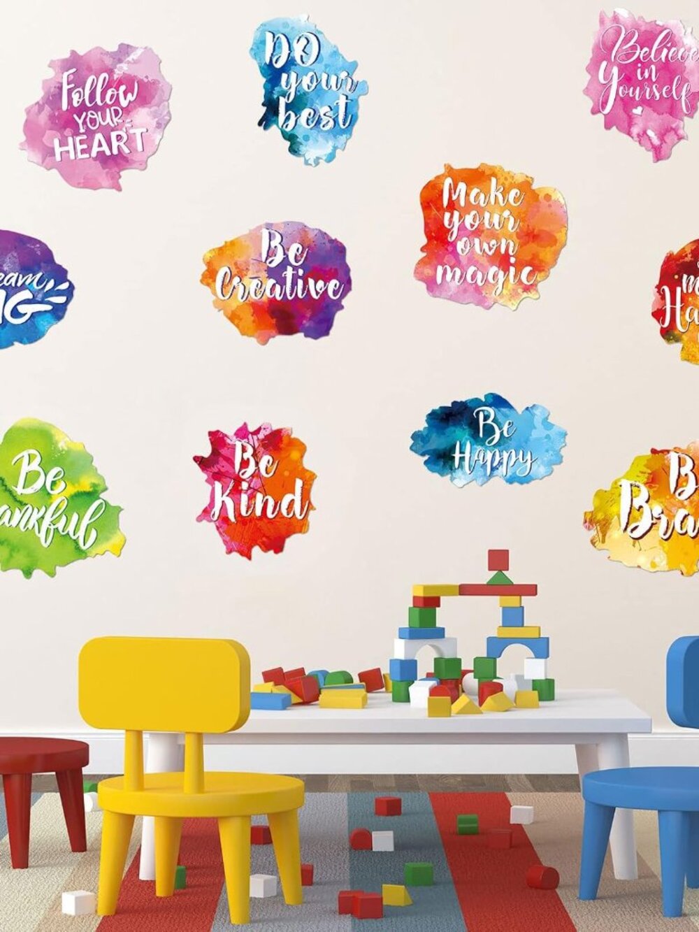 6 Sheets Back to School Inspirational Classroom Wall Decal Sticker